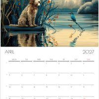 Doodle Kalender 2027 – 12 maanden kunsthondenkalender voor Doodle-liefhebbers