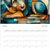 Doodle Kalender 2027 – 12 maanden kunsthondenkalender voor Doodle-liefhebbers