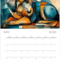 Doodle Calendar 2026 – Art-Style Dog Calendar with 12 Unique Designs