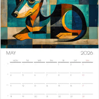 Dachshund Calendar 2026 – Art-Style Dog Calendar with 12 Unique Designs