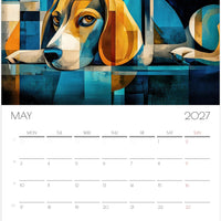 Beagle Kalender 2027 – 12 Maanden Hondenkalender met Kunstwerken voor Beagleliefhebbers