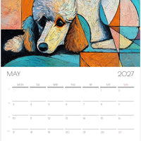Tekkelkalender 2027 – 12 maanden durende kunstkalender voor aan de muur voor tekkeliefhebbers