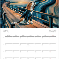 Beagle Kalender 2027 – 12 Maanden Hondenkalender met Kunstwerken voor Beagleliefhebbers