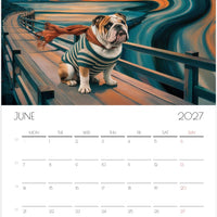 Engelse Bulldog Kalender 2027 – Fine Art Honden Wandkalender voor Bulldogliefhebbers