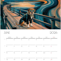 Boxer Calendar 2026 – Art-Style Dog Calendar with 12 Unique Designs