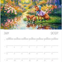 Pitbull Kalender 2027 – 12 Maanden Kunst Kalender voor Pitbull Liefhebbers