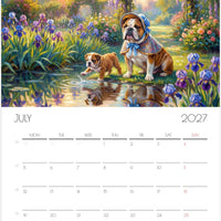 Engelse Bulldog Kalender 2027 – Fine Art Honden Wandkalender voor Bulldogliefhebbers