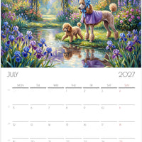 Tekkelkalender 2027 – 12 maanden durende kunstkalender voor aan de muur voor tekkeliefhebbers
