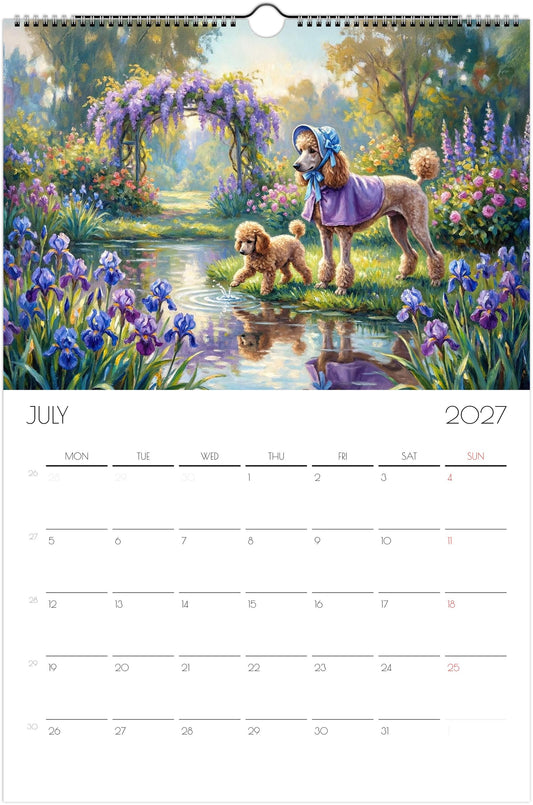 Tekkelkalender 2027 – 12 maanden durende kunstkalender voor aan de muur voor tekkeliefhebbers