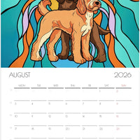 Doodle Calendar 2026 – Art-Style Dog Calendar with 12 Unique Designs