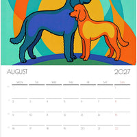 Tekkelkalender 2027 – 12 maanden durende kunstkalender voor aan de muur voor tekkeliefhebbers