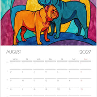 Engelse Bulldog Kalender 2027 – Fine Art Honden Wandkalender voor Bulldogliefhebbers