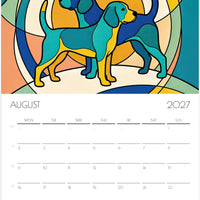 Beagle Kalender 2027 – 12 Maanden Hondenkalender met Kunstwerken voor Beagleliefhebbers