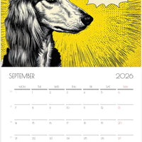 Afghan Hound Calendar 2026 – Art‑Style Dog Calendar with 12 Unique Designs