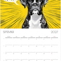Boxer Kalender 2027 – Fine Art Hondenwandkalender voor Boxerliefhebbers