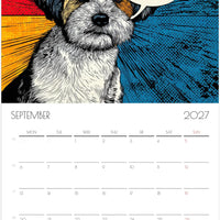Shih Tzu Kalender 2027 – 12 Maanden Fine Art Honden Wandkalender voor Shih Tzu Liefhebbers
