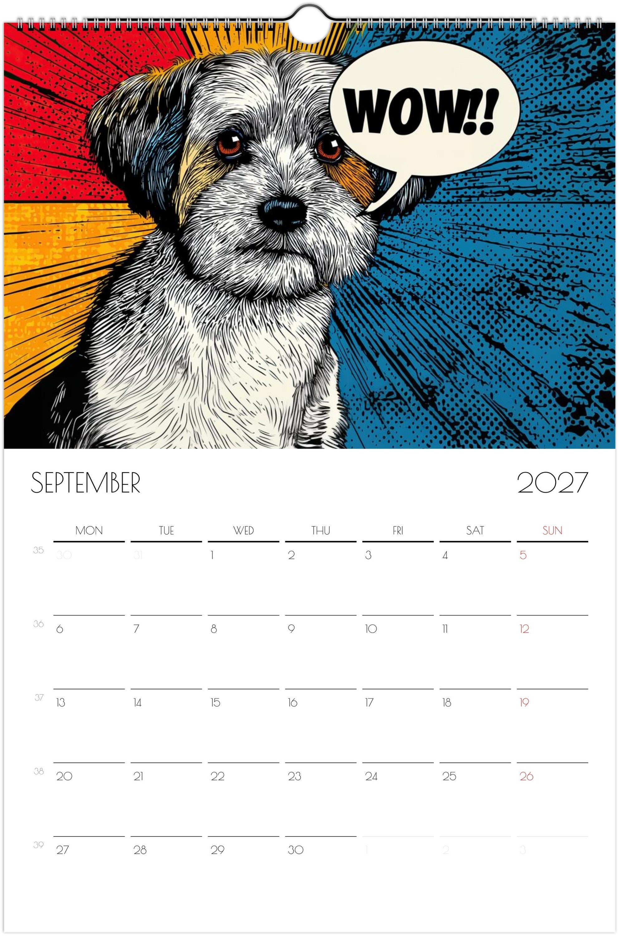 Shih Tzu Kalender 2027 – 12 Maanden Fine Art Honden Wandkalender voor Shih Tzu Liefhebbers