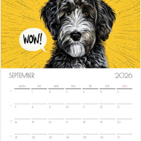 Doodle Calendar 2026 – Art-Style Dog Calendar with 12 Unique Designs