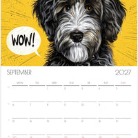 Doodle Kalender 2027 – 12 maanden kunsthondenkalender voor Doodle-liefhebbers