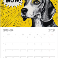 Beagle Kalender 2027 – 12 Maanden Hondenkalender met Kunstwerken voor Beagleliefhebbers