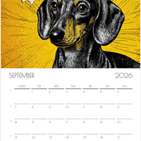 Beagle Wall Calendar 2026 – Artistic Dog Calendar with 12 Unique Beagle Designs