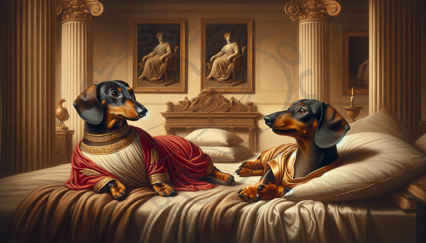 2025 Dachshund  Art Calendar - 12 Unique Artistic Styles - Ledger vertical (11" x 16.5")