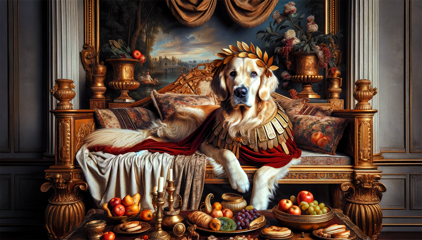 2025 Golden Retriever Art Calendar - 12 Unique Artistic Styles -  Ledger vertical (11" x 16.5")