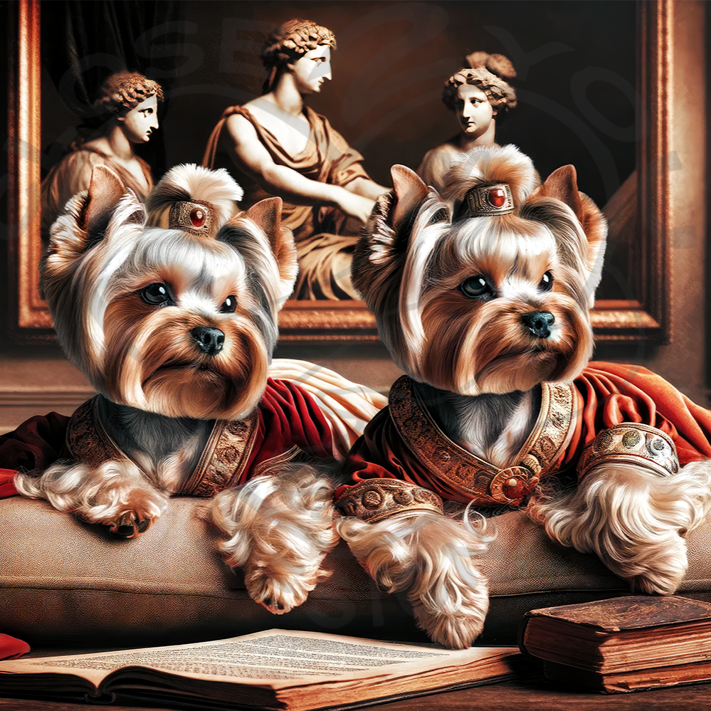 2025 Yorkshire Terrier Art Calendar - 12 Unique Artistic Styles -  Ledger vertical (11" x 16.5")