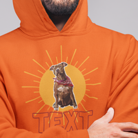 Vector Art Pet Portrait Hoodie - Customizable, Unique Gift Idea for Pet Lovers