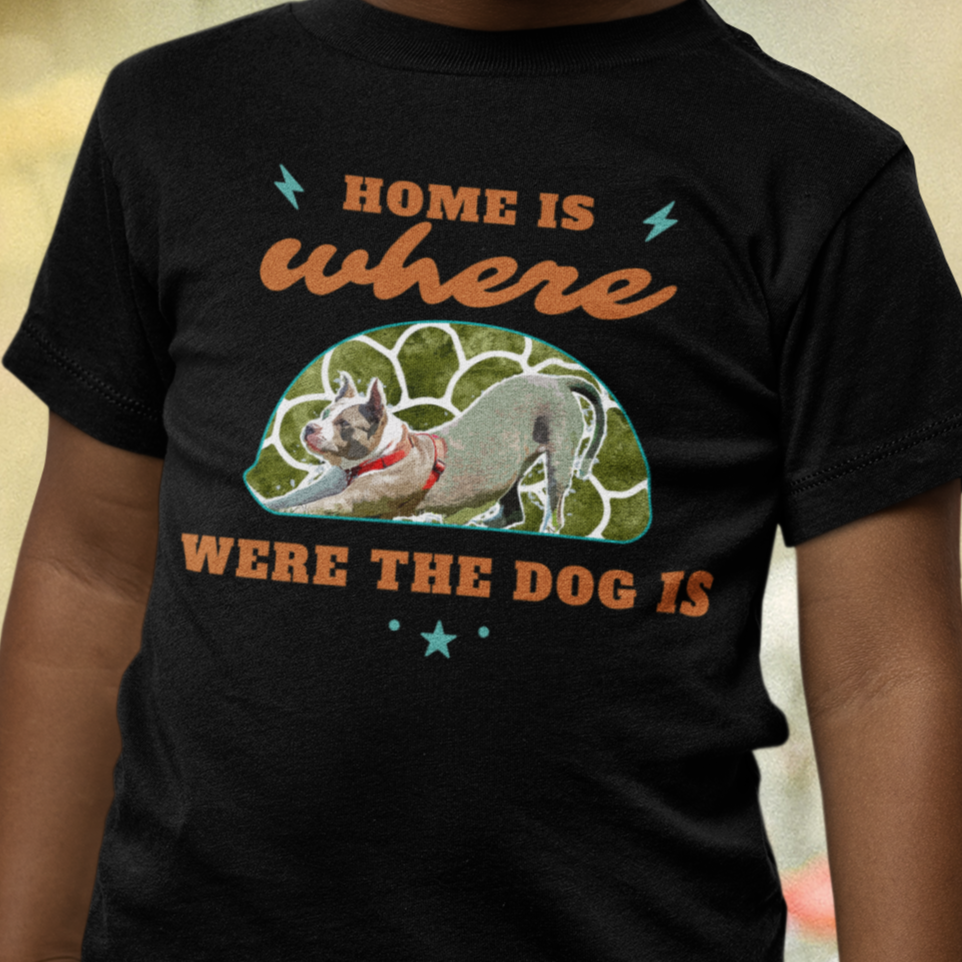 Children's T-shirt - Personalized Cartoon Pet Illustration - Custom Pet Portrait Tee