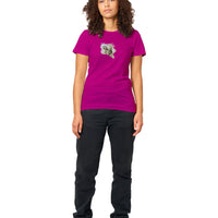Custom Pet Portrait T-Shirt - Artistic Painted Shape Design
