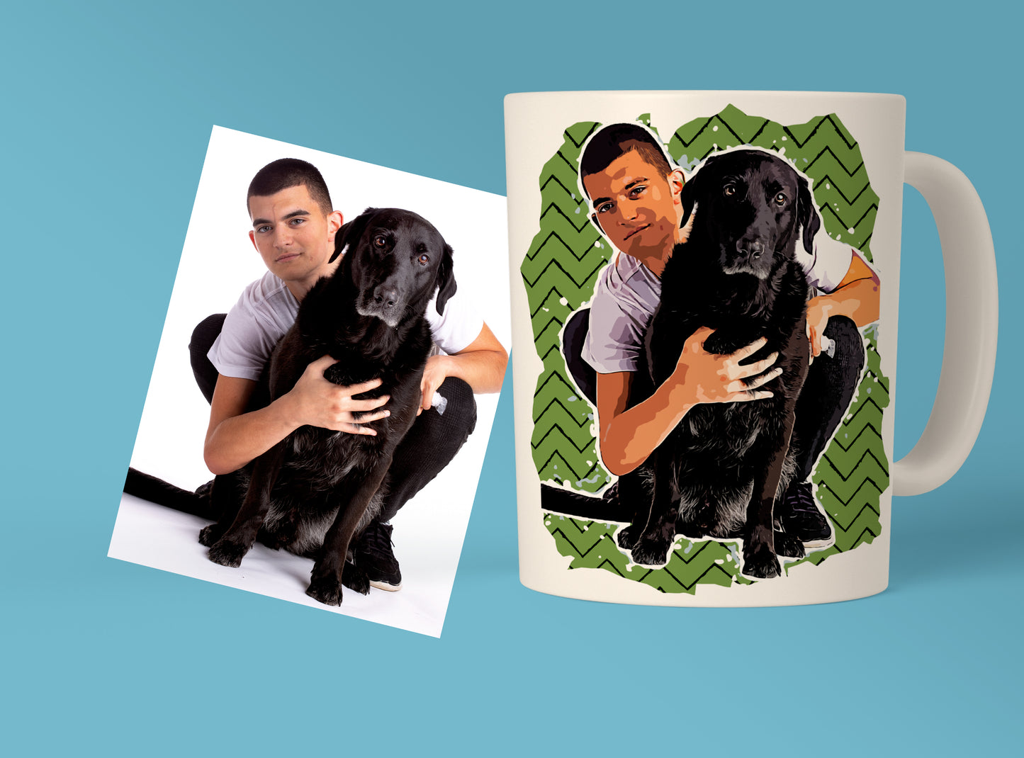 Personalized Pet Art Mug - Ideal Gift for Animal Enthusiasts, Great for Any Celebration - 11oz Ceramic Mug