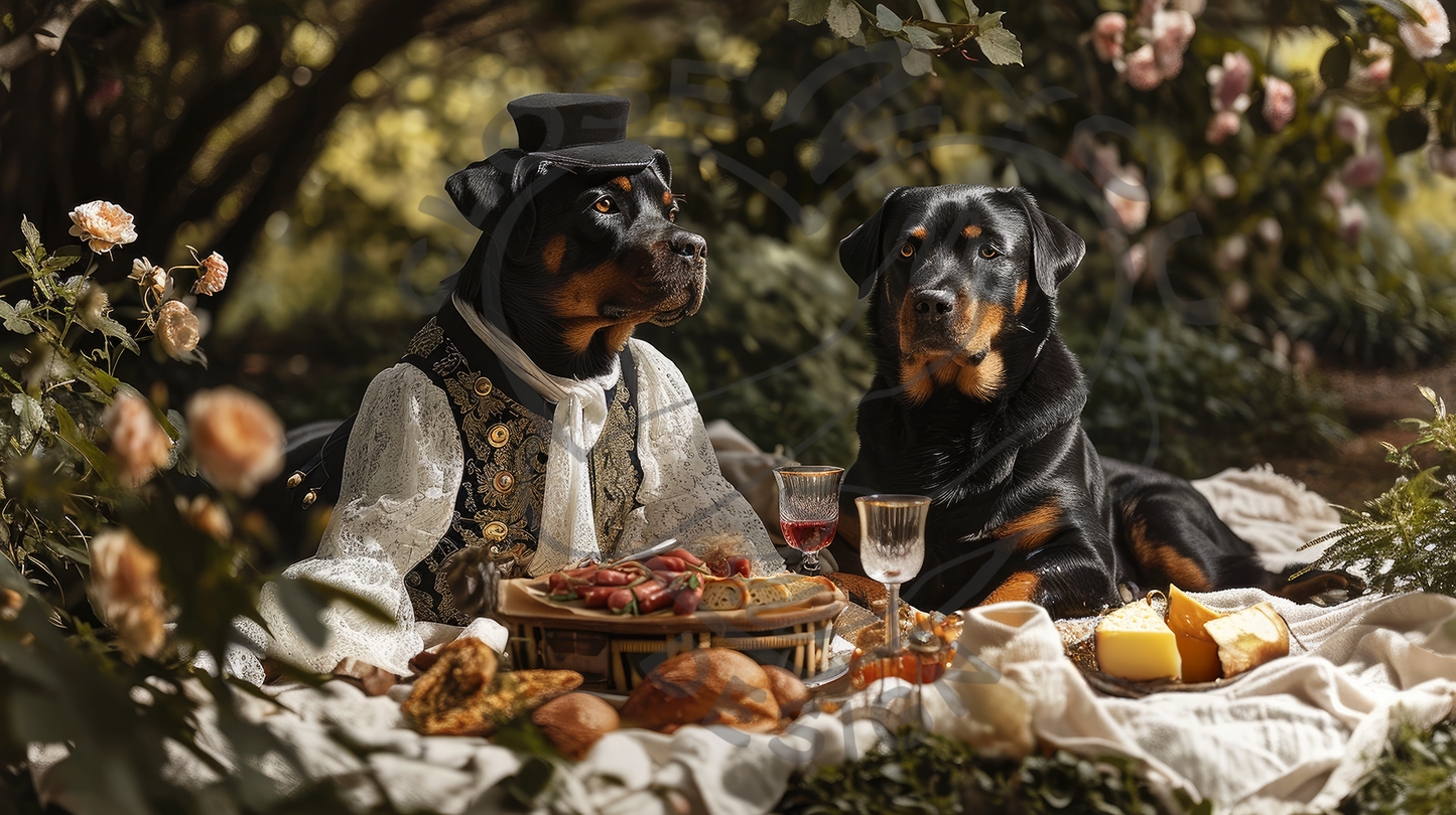 2025 Rottweiler Art Calendar - 12 Unique Artistic Styles