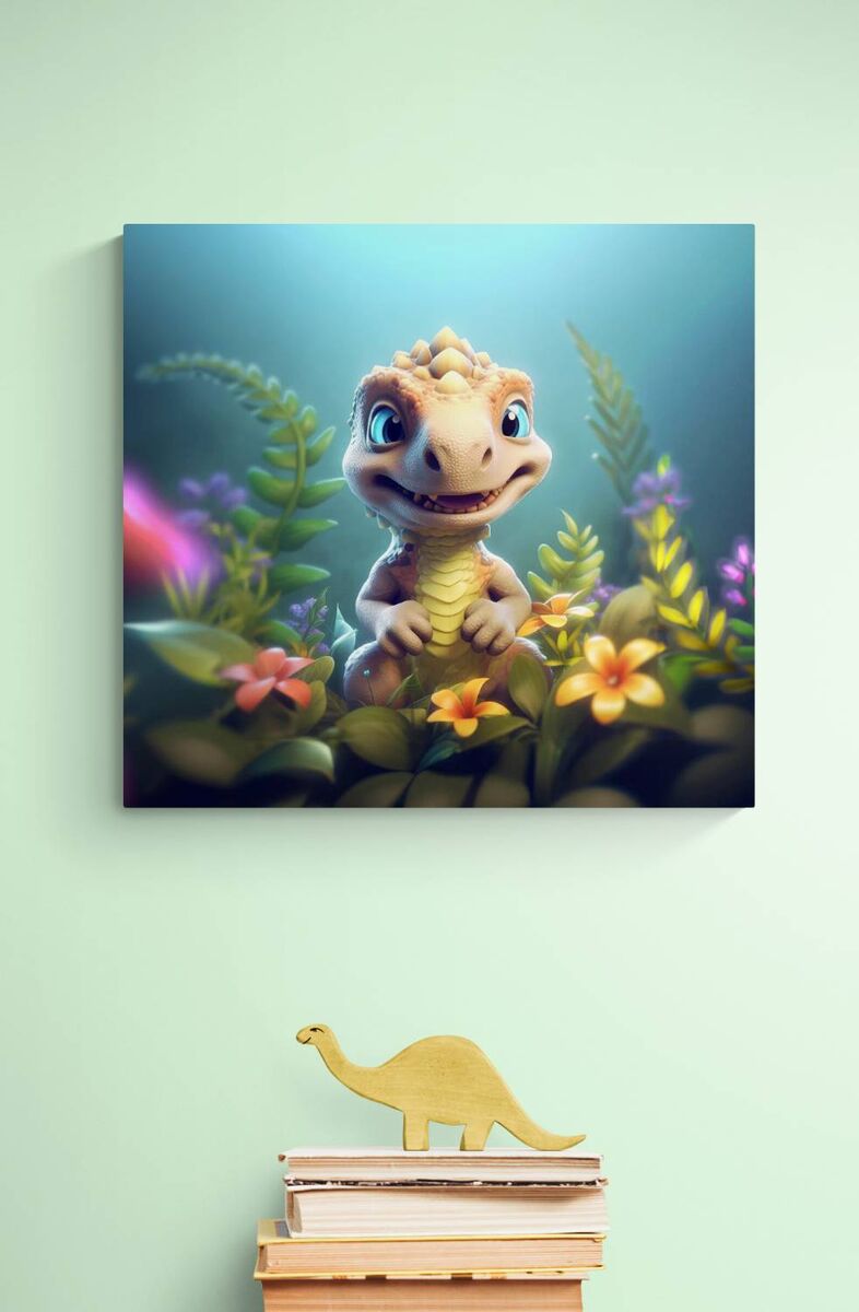 Jurassic Dreams: Cuddlesaurus Wall Art for Your Child's Bedroom