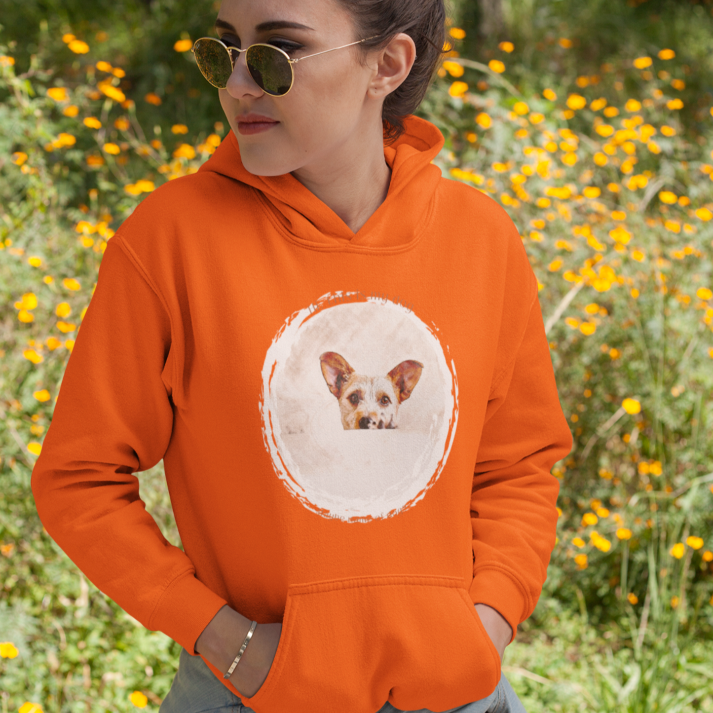 Scrape Art style Pet Hoodie - Unique Design Custom Pet Sweatshirt