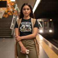 Schnauzer Statement Tee | Talking Since Forever | Bold Dog Graphic Shirt