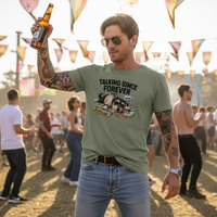 Schnauzer Statement Tee | Talking Since Forever | Bold Dog Graphic Shirt