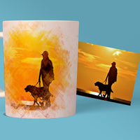 Scraped Art Style Pet Portrait Mugs - Unique, Eco-Friendly Drinkware - 11oz Ceramic Mug