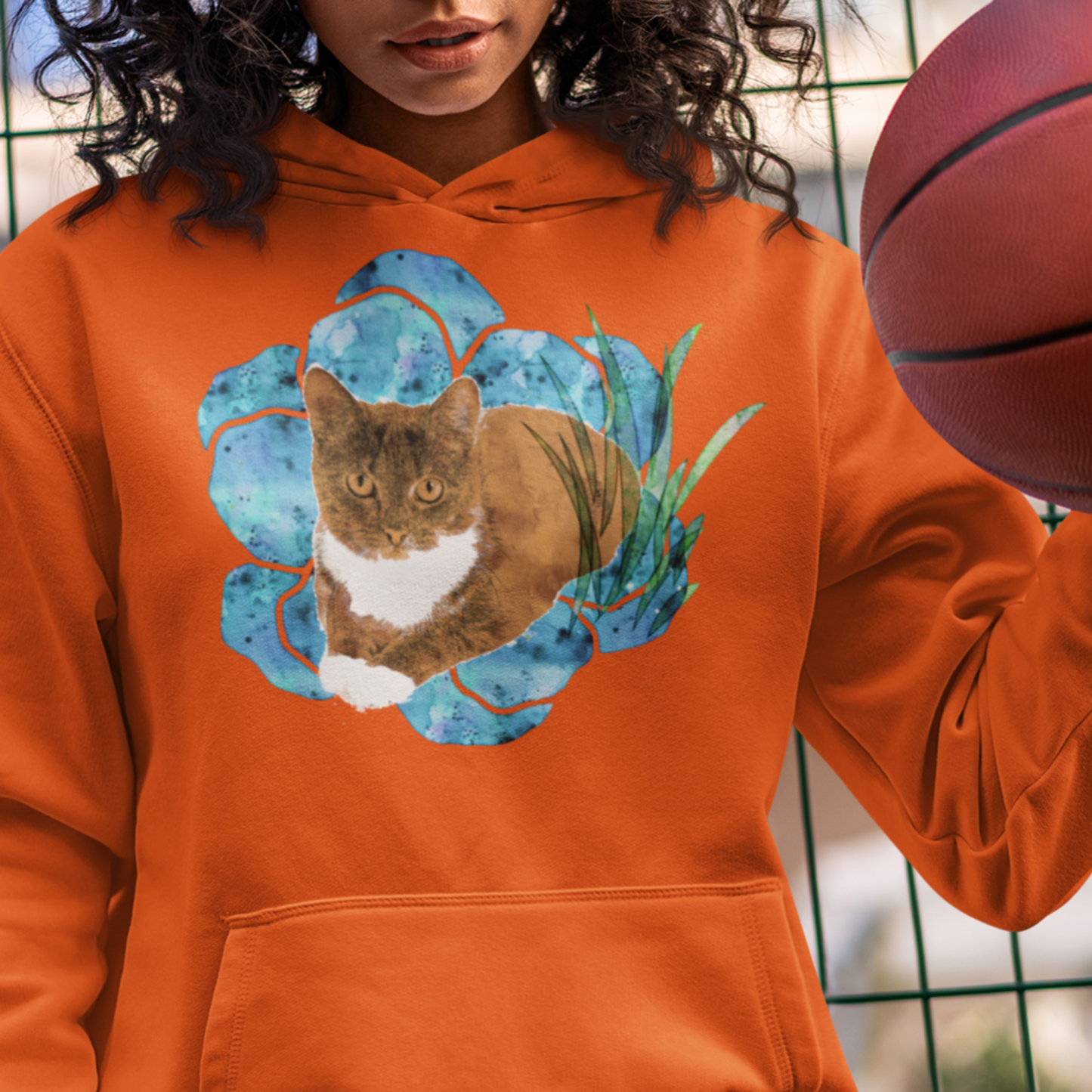 Sketch-Style Pet Portrait Hoodie - Hand-Drawn Look Personalized Sweatshirt