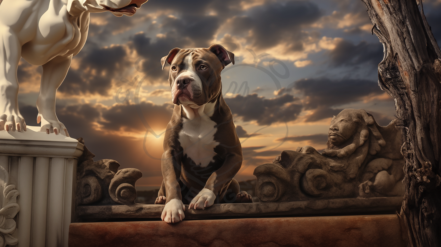 2025 Pitbull Art Calendar - 12 Unique Artistic Styles