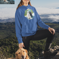 Custom Pet Portrait Hoodie - Personalized pet Photo on Sweatshirt with Pouch Pocket